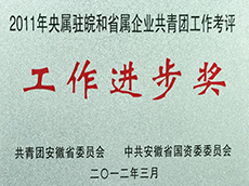 2011年度央屬駐皖和省屬企業(yè)共青團工作考評工作進步獎